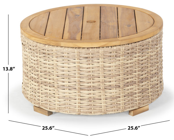 Joss & Main Maddie Acacia Outdoor Coffee Table & Reviews | Wayfair